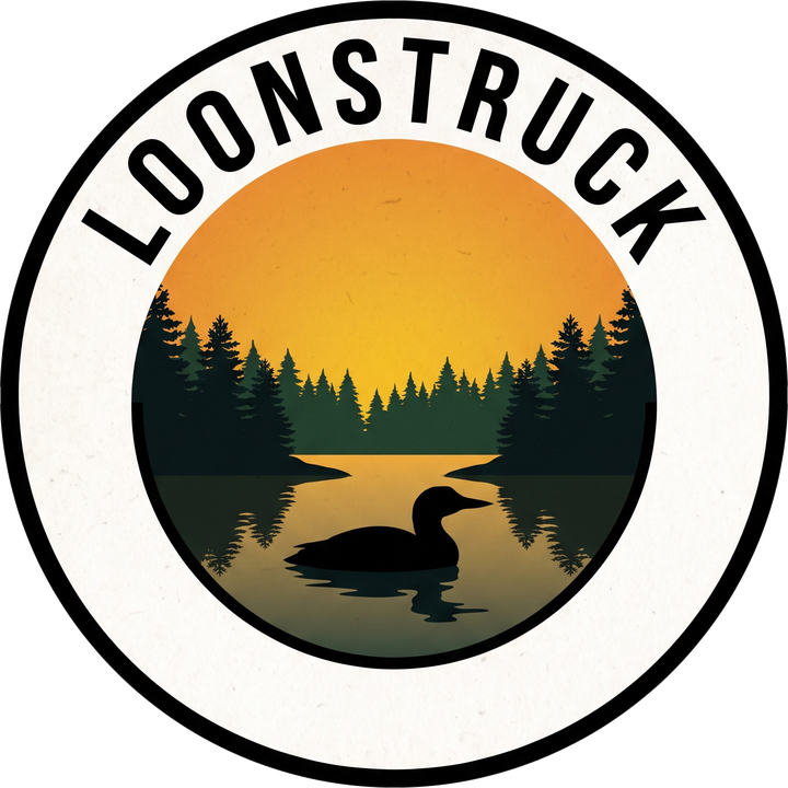 LoonStruck loon badge